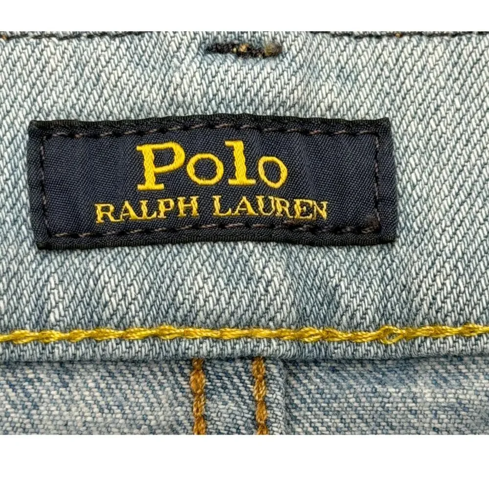Polo Ralph Lauren Jeans Mens 34x30 Light Wash Stretch Denim Slim